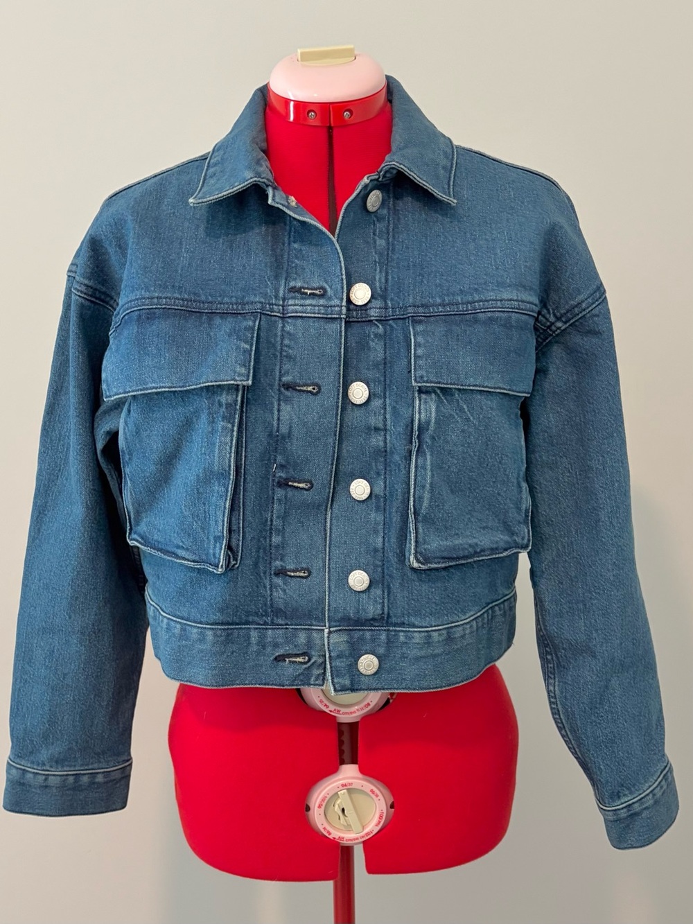 LOFT Cropped Denim Jacket NWOT